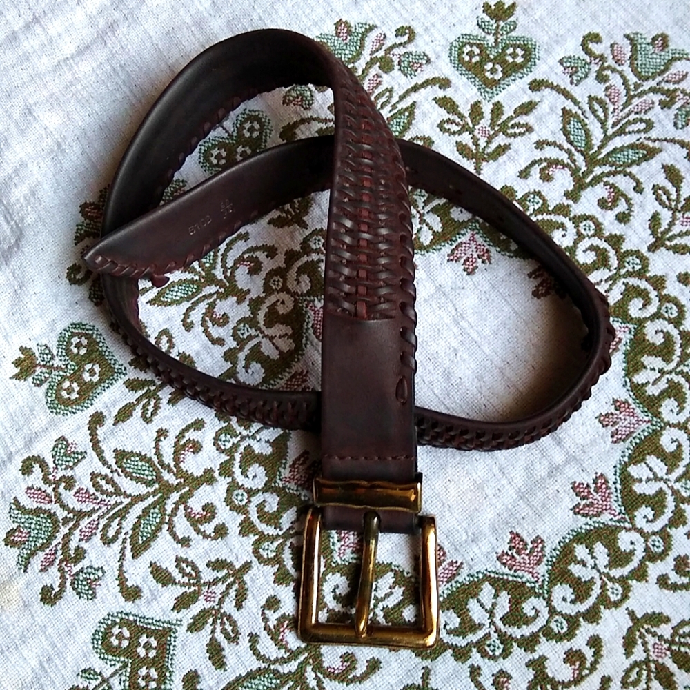 Acheron Sinequanon Leather Belt Size 60/32